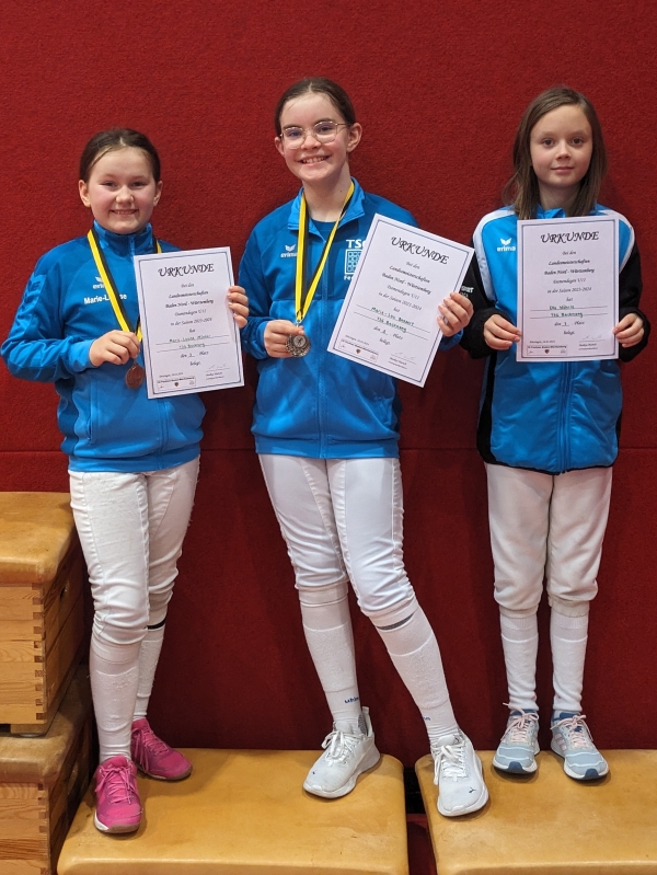 Gold, Silber und Bronze bei U11 Landesmeisterschaften in Ditzingen