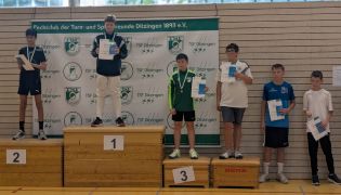 Siegerehrung Ditzinger Youngmasters U13 Herren