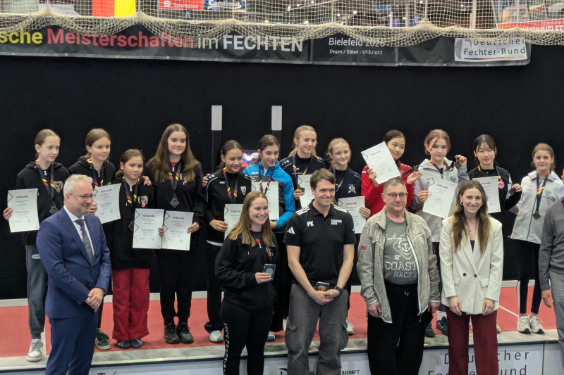 Siegerehrung Damen U13 Team Bielefeld 